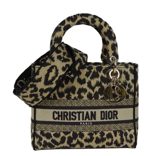 Christian Dior Medium Lady D-Lite Bag Black Gold, For Women, Women’s Handbags 24cm/9.5in CD M0565ORHM_M918