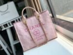 Chanel Deauville Tote 38cm Pink For Women A66941