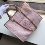 Chanel Deauville Tote 38cm Pink For Women A66941