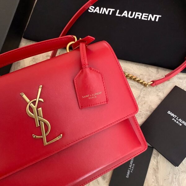 MEDIUM SUNSET SATCHEL IN SMOOTH LEATHER