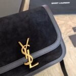 SOLFERINO MEDIUM SOFT SATCHEL IN SUEDE AND SMOOTH LEATHER