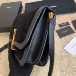 SOLFERINO MEDIUM SOFT SATCHEL IN SUEDE AND SMOOTH LEATHER