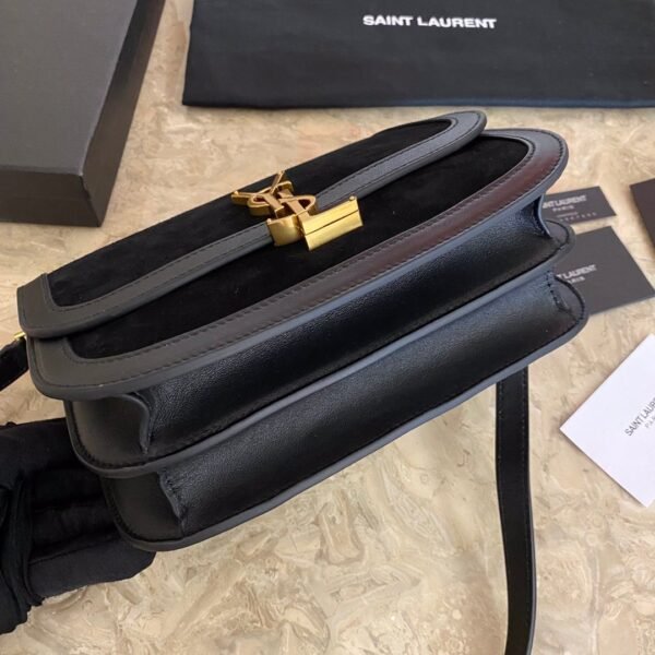 SOLFERINO MEDIUM SOFT SATCHEL IN SUEDE AND SMOOTH LEATHER