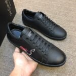 YSL ROSE SNEAKERS IN LEATHER
