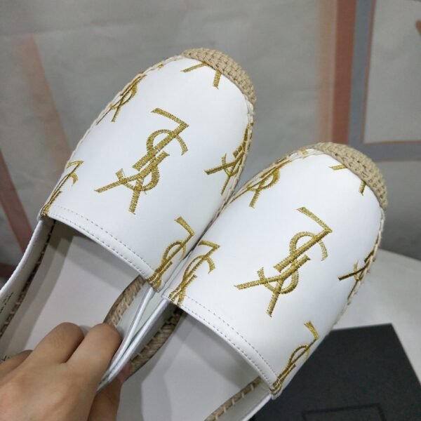 MONOGRAM ESPADRILLES IN METALIZED LAMBSKIN