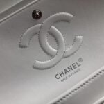 Chanel Classic HandBag White For Women 9.9in/25.5cm A01112
