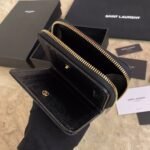 MONOGRAM COMPACT ZIP AROUND WALLET IN GRAIN DE POUDRE EMBOSSED LEATHER