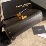 CASSANDRA MONOGRAM CLASP BAG IN MATTE PYTHON