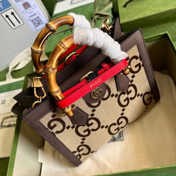 GUCCI DIANA JUMBO GG SMALL TOTE BAG