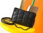 Yves Saint Laurent Loulou Puffer Small Quilted Leather Clutch In Black