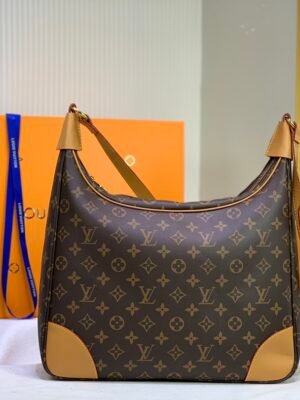 Louis Vuitton Boulogne 35 Monogram Canvas For Women, Women’s Handbags, Shoulder And Crossbody Bags 13.8in/35cm LV M51260