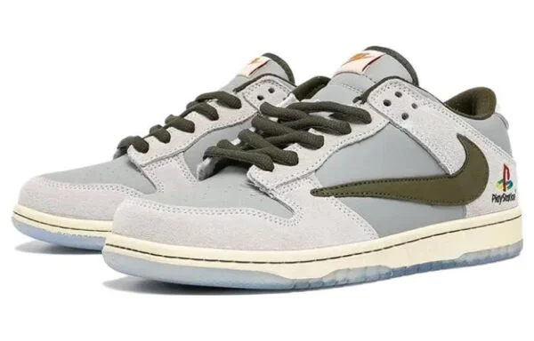 Nike x Travis Scott x PlayStation Dunk Low ‘Grey White’