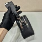 Prada Bag With Shoulder Strap Black For Women, Women’s Bags 8.6in/22cm 1BH082_2DKV_F0002_V_3OM