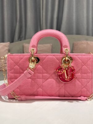 Christian Dior Lady D-Joy Bag Pink, For Women Women’s Handbags 26cm/10in CD M0540WTJA_M929
