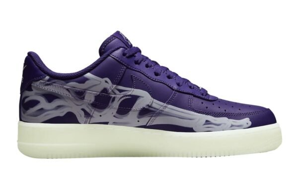 Nike Air Force 1 Low ’07 QS Purple Skeleton Halloween