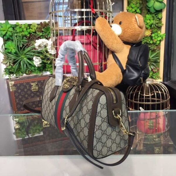 Gucci Ophidia GG Supreme Medium Top Handle Bag Beige For Women 12.6in/32cm GG 524532