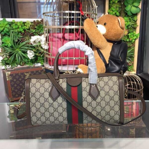 Gucci Ophidia GG Supreme Medium Top Handle Bag Beige For Women 12.6in/32cm GG 524532