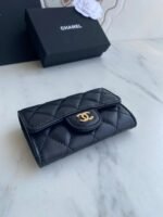 Chanel Classic Leather Wallet In Black