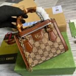 Gucci Diana Mini Tote Bag Beige For Women, Women’s Bags 7.9in/20cm GG