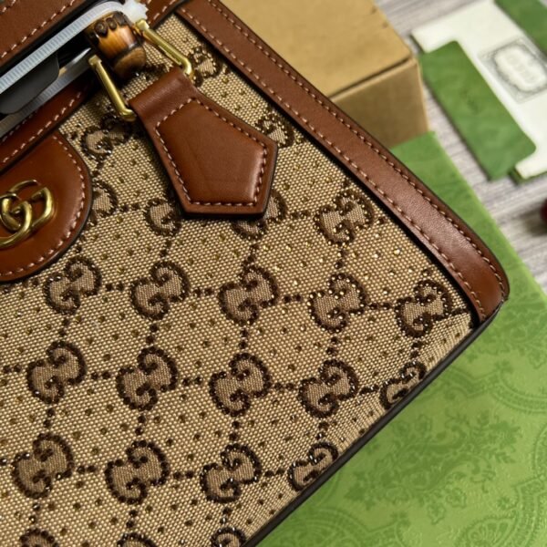 Gucci Diana Mini Tote Bag Beige For Women, Women’s Bags 7.9in/20cm GG
