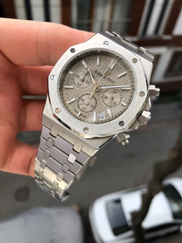 Super Clone AP Royal Oak Chronograph - Silver Dial