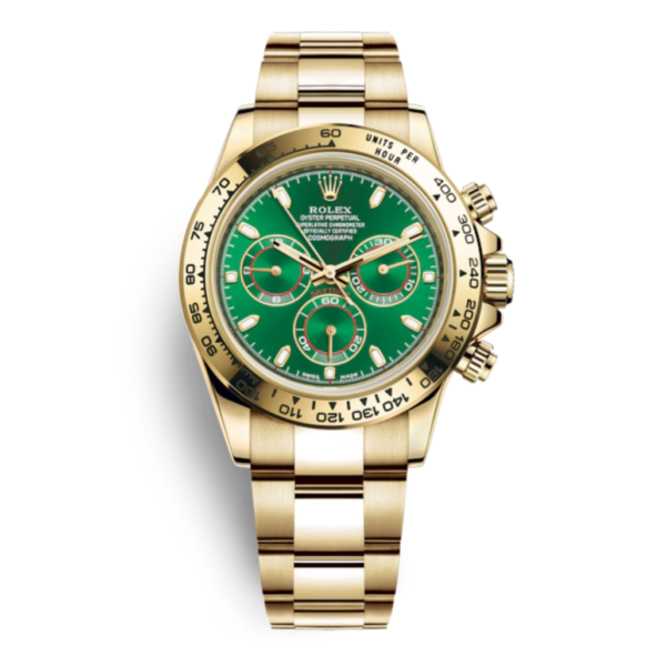 Super Clone Rolex Daytona Gold - Green Dial