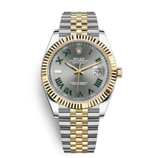 Super Clone Rolex Datejust Wimbledon Two Tone Jubilee