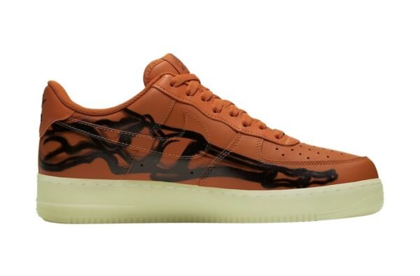 Nike Air Force 1 Low Orange Skeleton Halloween