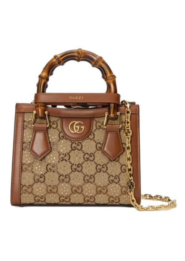 Gucci Diana Mini Tote Bag Beige For Women, Women’s Bags 7.9in/20cm GG