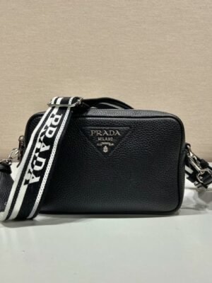 Prada Bag With Shoulder Strap Black For Women, Women’s Bags 8.6in/22cm 1BH082_2DKV_F0002_V_3OM