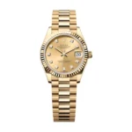 Super Clone Rolex Datejust 31 Gold - Gold Dial