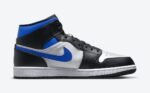 Jordan 1 Retro Mid White Black Royal