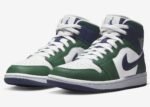 Jordan 1 Mid Mixes Navy and Green