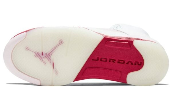 Jordan 5 Retro White Pink Red