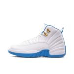 Jordan 12 Retro ‘UNC’ White/University Blue-Metallic Silver 308243-142