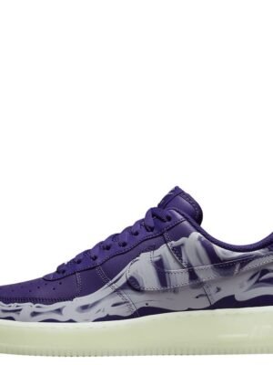 Nike Air Force 1 Low ’07 QS Purple Skeleton Halloween