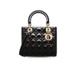 Christian Dior Medium Lady Dior Bag Black Cannage For Women 9.5in/24cm CD M0565OWCB_M900