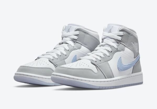 Jordan 1 Retro Mid Wolf Grey Aluminum