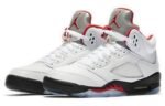 Jordan 5 Retro Fire Red Silver Tongue (2020)