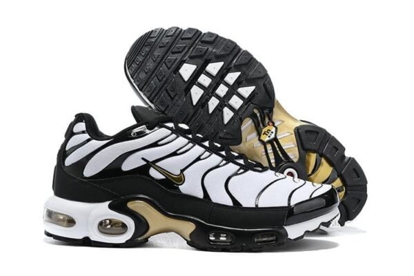 Air Max TN Plus White Black Metallic Gold