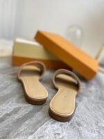 Louis Vuitton Revival Mule Nude Slippers