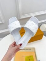 Louis Vuitton Revival Mule Nude White Slippers