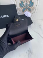 Chanel Classic Leather Wallet In Black