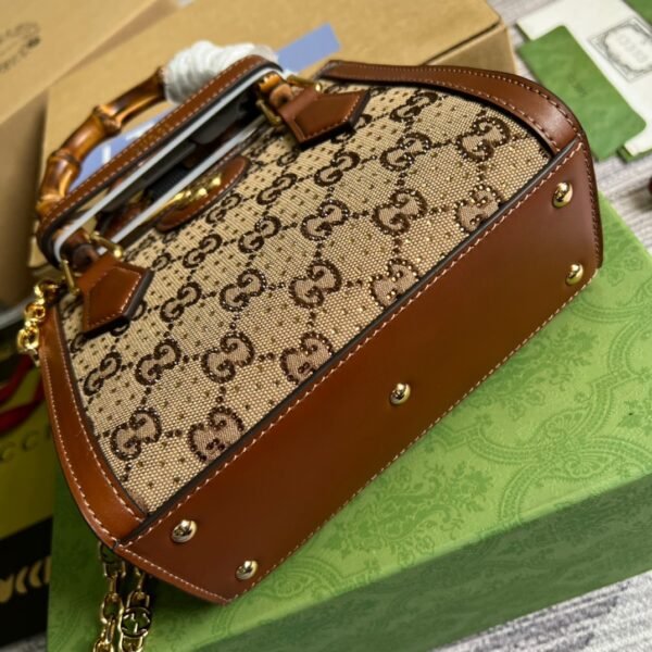 Gucci Diana Mini Tote Bag Beige For Women, Women’s Bags 7.9in/20cm GG