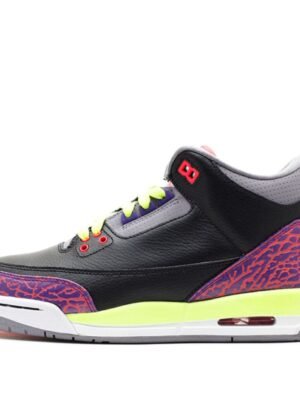 Jordan 3 Retro GS Black Atomic Red Volt 441140-039