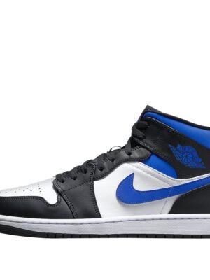Jordan 1 Retro Mid White Black Royal