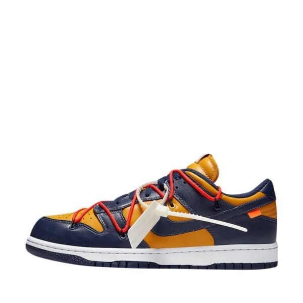 Off-White x Nike Dunk Low University Gold