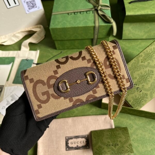 Gucci Horsebit 1955 wallet with chain