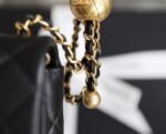Chanel classic flap mini with golden ball