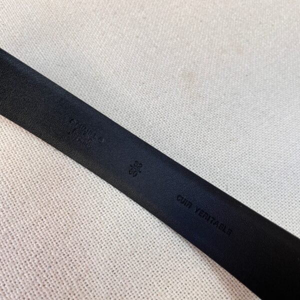 Chanel casual style leather logo belts